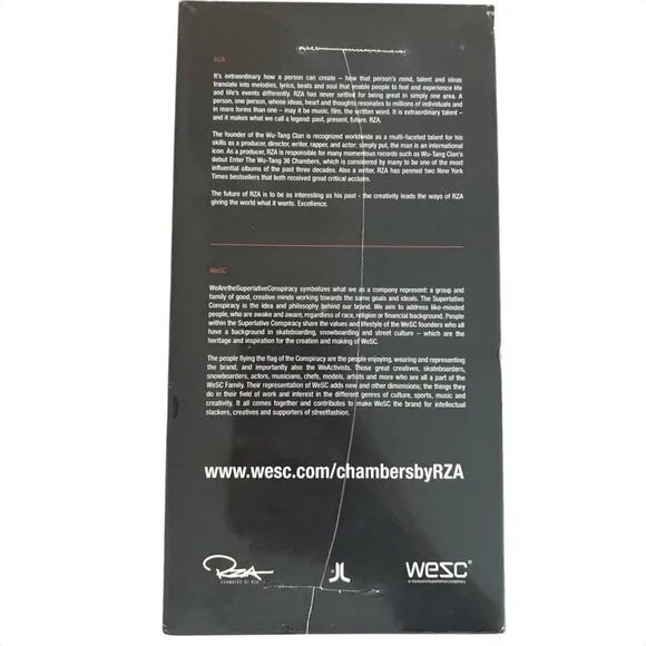 Chambers by RZA x WeSC Street Headphones Black/Red NIB 🎶 Collector Tech - RARE‎ - Picture 4 of 5